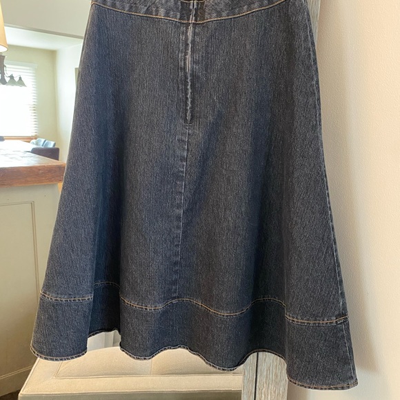 Bisou Bisou Michele Bohbot, 2, Y2K halter neck fit & flare denim fitted dress :) - Picture 7 of 7